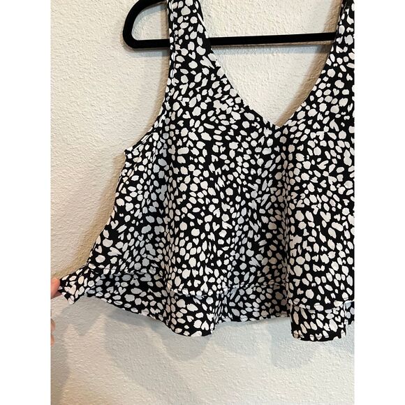 Bar III Black and White Tank Top - Picture 2 of 5